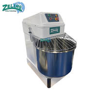 Amasadora Espiral de Sobremesa Pequeña, 30L 40L, Tazón de Acero Inoxidable, para Harina de Trigo, Panadería Comercial, Pizza, Máquina para Amasar Pan, Doble Función