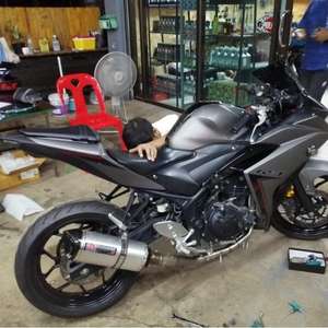 Gran oferta, sección frontal modificada de acero inoxidable de 51MM para YAMAHA R25, tubo de escape de MT-25 de MT-03 - Product Image 2