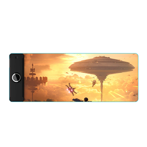 แผ่นรองเมาส์ RGB แบบไร้สายที่ชาร์จแผ่นรองเมาส์แบบตั้งโต๊ะขนาดใหญ่พร้อมแท่นชาร์จคีย์บอร์ดและเมาส์แบบไร้สายพร้อมที่ชาร์จแบบไร้สาย - Product Image 2