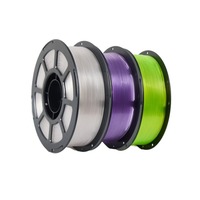 Filament PETG transparent 1,75 mm, matériau d'impression 3D translucide à haute clarté, finition de type verre