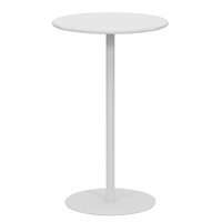 Luxuriöser Runder Glas-Couchtisch mit Metallstangen Cooler Frühstückstisch für Events Bartheke Gewerbliche Möbel