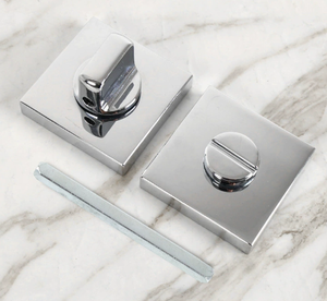 Modern Brass <strong>Knob</strong> BK Emergency Opening Sliding <strong>Door</strong> Lock Brushed <strong>Black</strong> Bathroom - Product Image 3