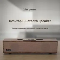 Petit haut-parleur d'ordinateur en bois à double cornet, multi-ordinateur portable, média, caisson de basses, bureau à domicile, pour batterie 5W 1000-2000mAh