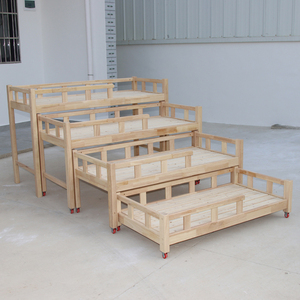 Meubles de lit pour bébé Lit push-pull Lit de jardin d'enfants <span class=keywords><strong>Berceau</strong></span> en bois massif de chêne - Product Image 2