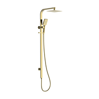 Luxe Salle De Bains En Acier Inoxydable 2-voies Chrome Robinet De Douche Robinet Chauffe-Eau Salle De Bains Robinet Pluie Ensemble De Douche