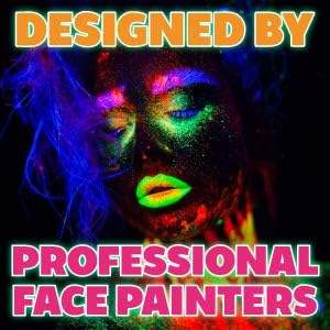 12 palet cat wajah belahan pelangi, cat wajah kue dengan kuas profesional cat wajah uv non-toksin - Product Image 6