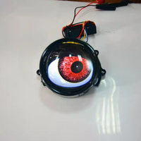 Promotion : Phares LED 12V pour voiture avec éclairage d'ambiance, yeux de démon et lentille de projecteur – Accessoires d'éclairage automobile
