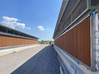 Nouvelle plaque de refroidissement en papier à montage facile avec cadre de bordure durable pour bâtiment d'élevage avicole