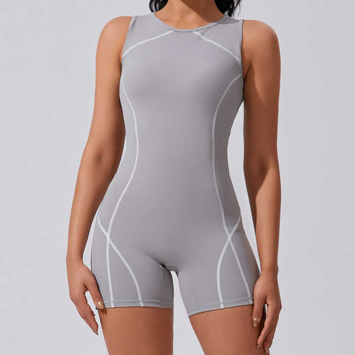 Summer One-Piece Fitness Elastic Breathable Jumpsuit main image 0