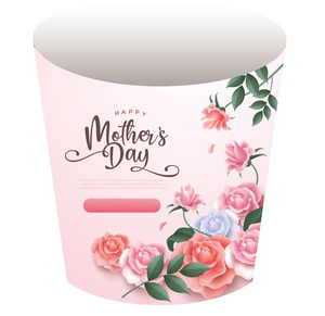 Vase à fleur rose décoratif de fête des mères bon marché promotionnel de vacances/couverture de papier pour le jardin de <span class=keywords><strong>pot</strong></span> de plante - Product Image 2