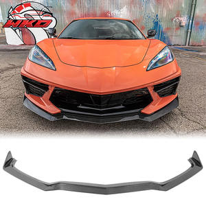 Protector de Parachoques Delantero para Chevy Corvette C8 2020-2025, Estilo 5VM, 3 Piezas, Fibra de Carbono, Difusor, Protector de Mentón - Product Image 1