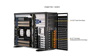 Server GPU SYS-741GE-TNRT, Dual Intel Xeon dan 4x H100 untuk AI dan Deep Learning