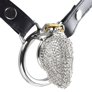 San valentino regalo in acciaio inox dispositivo di castità maschile Design ergonomico blocco Stealth per adulti gabbia di isolamento estremo - Product Image 3