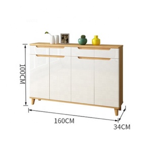 Glosen — <span class=keywords><strong>meuble</strong></span> de rangement blanc moderne, <span class=keywords><strong>3</strong></span> tiroirs et <span class=keywords><strong>3</strong></span> <span class=keywords><strong>portes</strong></span> pour le salon, chaussures - Product Image 5