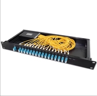 Module Multiplexeur/Demultiplexeur DWDM UTKING 100G 4/8/16 Canaux, Fibre Simple ou Double LC/UPC, Boîtier ABS LGX pour Système Télécom WDM