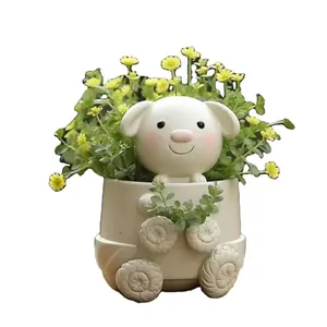 2024 nuovi arrivi piantatrici di animali a forma di 20 simpatici cartoni animati in ceramica animale vaso di fiori mini cactus vaso di piante succulente vasi macetas