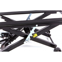 OEM 500KG 1100LB Cric hydraulique pneumatique en acier pour moto, certifié CE, cric à ciseaux, plateforme de levage pneumatique pour réparation automobile