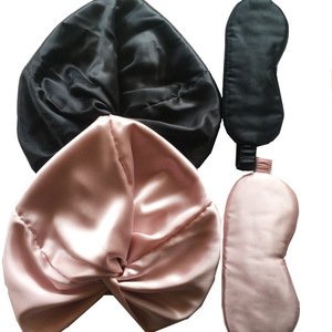Bonnet de nuit en soie de mûrier 100% pure 22 Momme, <span class=keywords><strong>double</strong></span> couche, avec bande élastique, fibre de qualité 6A, certifié OEKO-TEX - Product Image 4