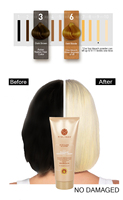 Crème décolorante pour cheveux blonds professionnelle MYBLONDO, crème décolorante permanente pour cheveux, crème dépigmentante pour salon, 500 ml