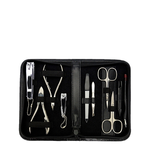 Ensemble de manucure et pédicure luxueux en acier inoxydable 14 pièces pour homme, femme et bébé, kit de soins de beauté électrique portable, instruments - Product Image 4