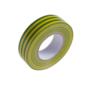 Cinta aislante - Cinta de 20 m x 19 mm en colores amarillo y verde, ideal para uso doméstico y trabajos eléctricos. - Product Image 1