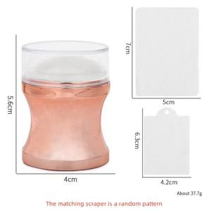 Vernis à ongles français transfert d'impression kits de manucure <span class=keywords><strong>pochoir</strong></span> à ongles avec grattoir outil de plaque d'image de manucure - Product Image 5