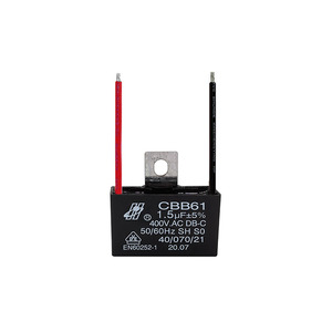 에어컨 및 천장 선풍기용 AC 모터 런 2uf 450vac 필름 커패시터 와이어 포함 CBB61 부품 커패시턴스 모듈 키트 - Product Image 1