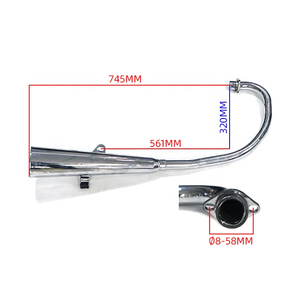 Repuestos para Motocicleta GN125 GS125 125CC GN <span class=keywords><strong>GS</strong></span> <span class=keywords><strong>125</strong></span>, Sistemas de Escape, Tubo de Escape, Silenciador para Owen - Product Image 5