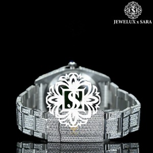 Reloj de Lujo con Diamantes Incrustados en Oro Rosa de Excelente Calidad para Regalos y Ocasiones Especiales, Disponible para Exportación, Precio desde India - Product Image 1