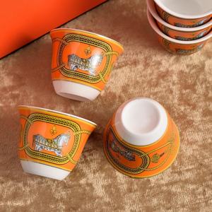 Ensemble de tasses à expresso en porcelaine fine écologique de luxe classique - 6 pièces - Cadeau de déménagement personnalisable pour la maison - Product Image 3