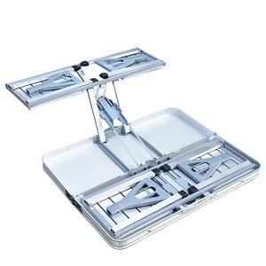 Ensemble de <span class=keywords><strong>table</strong></span> et de chaises pliantes en alliage d'aluminium moderne de haute qualité avec trou pour parasol, portable pour la plage, le pique-nique, le <span class=keywords><strong>camping</strong></span> - Product Image 4