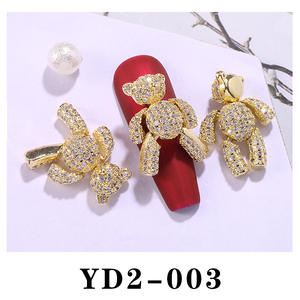 Breloques ours en zircon pour nail art, bijoux, pendentifs en 3d, étoiles à 6 points, nouveau <span class=keywords><strong>modèle</strong></span>, <span class=keywords><strong>2022</strong></span> - Product Image 4