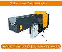 Broyeur à bois électrique polyvalent Youwell à alimentation forcée automatique, machine à sciure haute productivité pour déchets de bois secs et humides