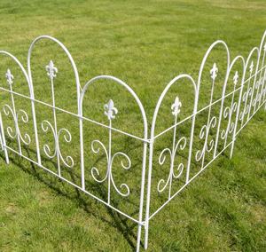 Valla Metálica Decorativa para Jardín, Barrera para Perros, Resistente a la Oxidación, Sin Excavación, Fácil de Montar - Product Image 1