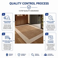 Tapis de sol pour entrée, style médiéval, motif géométrique, en flanelle, antidérapant