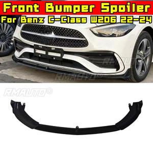 3 Piezas de Difusor de Parachoques Delantero para Mercedes Benz Clase C W206 2022-2024, Protector de Parachoques - Product Image 2