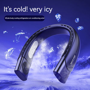 Outdoor sports summer three color portable neck hanging five speed adjustable mini Coog silent <b>fan</b> charging - Product Image 3