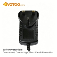 Adaptateur secteur mural 12V 2A 24V 1A Prise EU/US/UK/AU pour LED, CCTV, petites électroniques Certifié CE FCC SAA OEM disponible