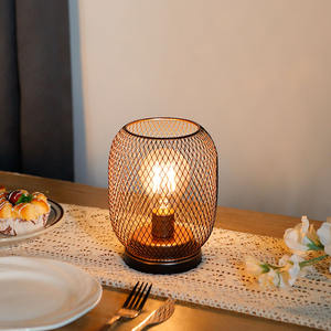 2024 Industriële Kooi Batterij Lamp <span class=keywords><strong>Edison</strong></span> Lamp Binnen Nacht Tafellamp Beste Kerstcadeau Voor Binnen Balkon - Product Image 1