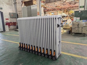 Controllo manuale del cancello di sicurezza retrattile ecologico in stile moderno per il blocco stradale del vialetto pieghevole senza tracce del cortile della scuola - Product Image 5