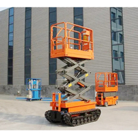 Plateforme élévatrice à ciseaux électrique entièrement automatique, mobile, autopropulsée et portable
