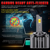 Paquete de 2 Kits de Faros LED D1 D2 D3 D4 D5 D8, Bombillas de 12000LM 6500K 4300K, Sin Errores Canbus, Plug and Play, Reemplazo de Lámparas de Xenón OEM