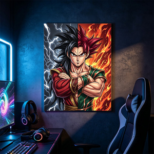 Hochwertiges Plastik 30*40 cm Japanisches Wechselbild-<span class=keywords><strong>Poster</strong></span> mit 3D-Lentikulardruck für Anime-Fans und Wanddekoration - Product Image 3