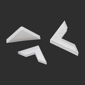 Hz Glass <b>Corner</b> <b>Protector</b> L Shape 5mm Inner Diameter White Transparent Plastic Right Angle Anti Collision Protection - Product Image 3