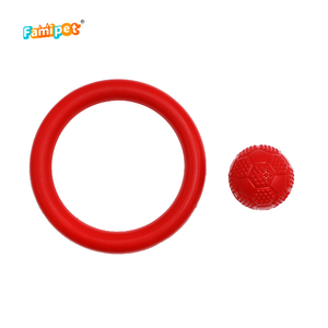 Famipet özel tasarım dayanıklı Tpr kauçuk Pet Squeaky oyuncak köpek topu köpek - Product Image 3