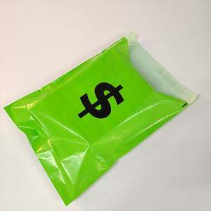 Enveloppes d'expédition écologiques biodégradables imperméables en polyéthylène avec logo personnalisé, épaisseur 2,5 mil, pour chaussures/chaussettes, recyclées, express - Product Image 1