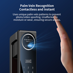 Tuya khóa thông minh cho nhôm hỗ trợ vân tay mật khẩu Nhận dạng khuôn mặt thời gian thực giám sát ứng dụng mở khóa liên lạc hai chiều - Product Image 3