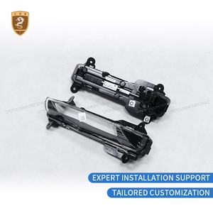 Grille de protection d'angle semi-visible en fibre de carbone sèche pour feux de jour (DRL) de pare-chocs avant, style 707 pour <span class=keywords><strong>Aston</strong></span> <span class=keywords><strong>Martin</strong></span> DBX - Product Image 6