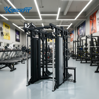 Machine Smith multifonctionnelle tout-en-un, équipement de musculation fonctionnel, à charge par plaques, en acier, pour usage commercial sécurisé