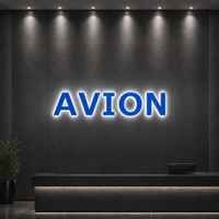 Lettres 3D en acier inoxydable rétroéclairées personnalisées, signalétique lumineuse imperméable, enseigne LED pour les entreprises, devantures de magasins, extérieur